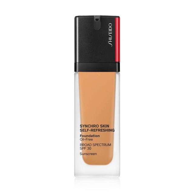 foto тональний крем для обличчя shiseido synchro skin self-refreshing foundation spf 30, 410 sunstone, 30 мл