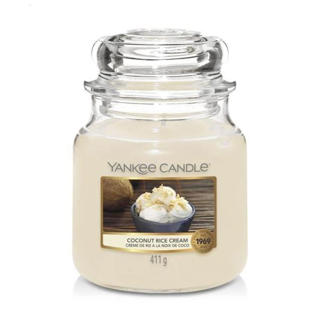 foto ароматична свічка в банці yankee candle coconut rice cream, 411 г