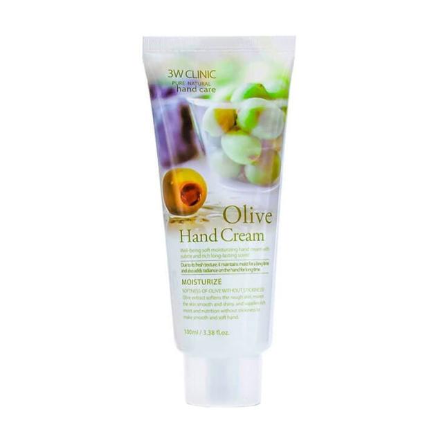foto крем для рук 3w clinic moisturize olive hand cream олива, 100 мл