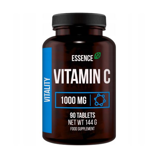 foto харчова добавка вітаміни в таблетках essence nutrition vitality vitamin c, вітамін c, 1000 мг, 90 шт