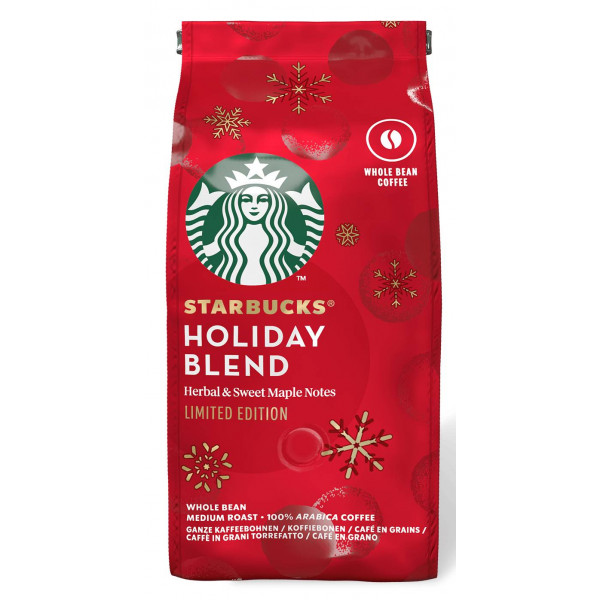 foto кава в зернах starbucks holiday blend 190 гр