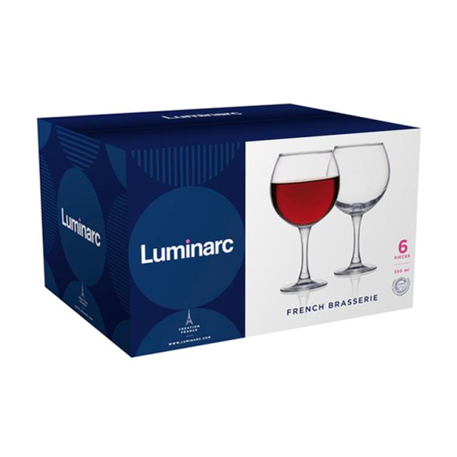 foto набір келихів для білого вина luminarc французький ресторанчик, 6*350 мл (p1882/1)