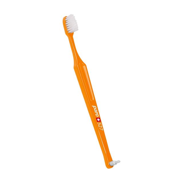 foto дитяча зубна щітка paro swiss kids s27, м'яка, помаранчева, 1 шт (у поліетиленовій упаковці)
