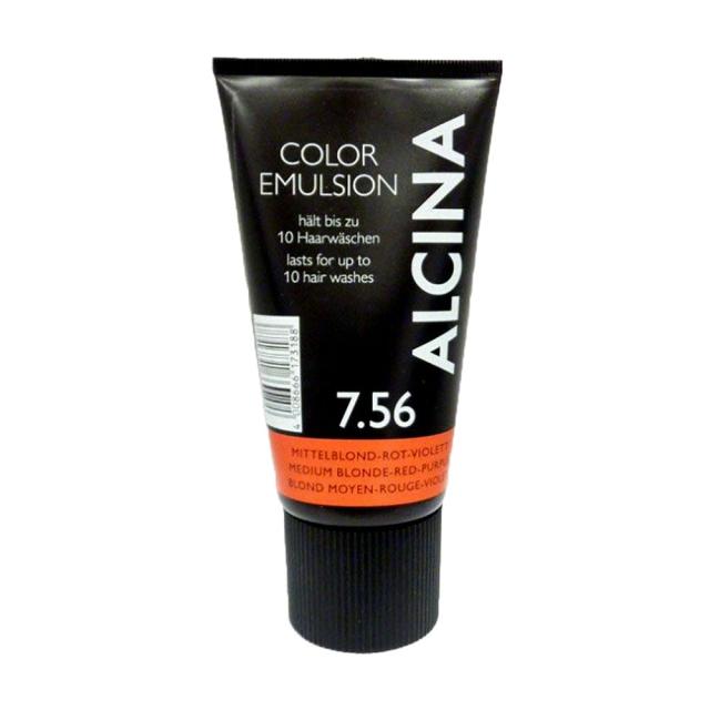 foto відтінкова емульсія alcina color emulsion  7.56 medium blonde red purple, 150 мл