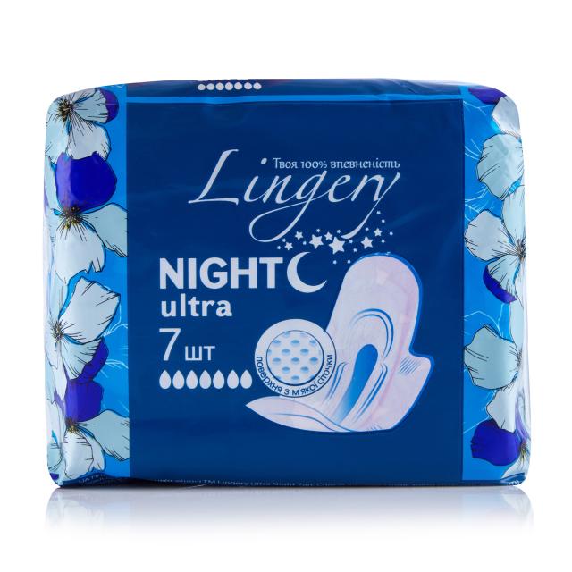 foto прокладки для критичних днів lingery ultra night, 7 шт
