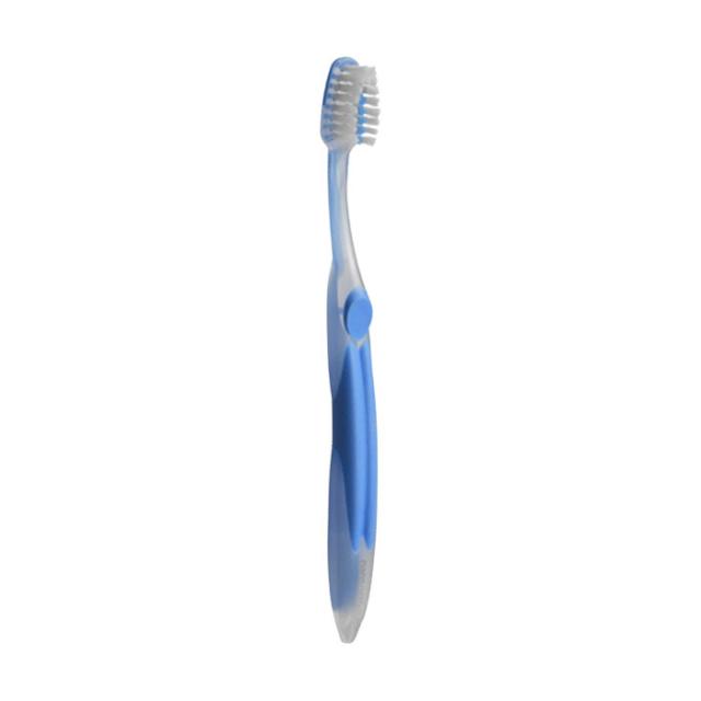 foto дитяча ортодонтична зубна щітка paro swiss ortho brush child блакитна, 1 шт