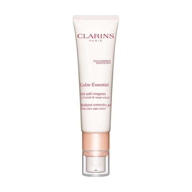 foto заспокійливий гель clarins calm-essentiel redness corrective gel для чутливої шкіри обличчя, 30 мл