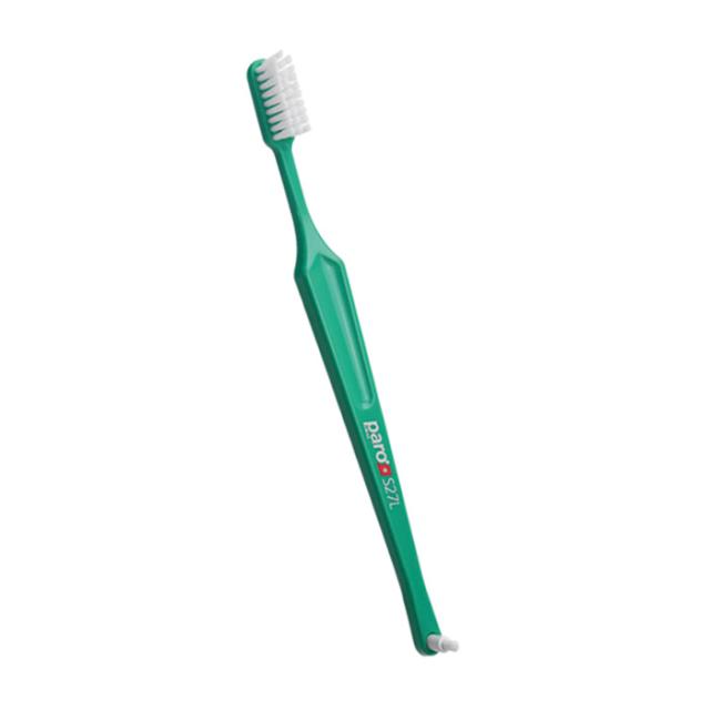 foto зубна щітка paro swiss classic s27l м'яка, зелена, 1 шт