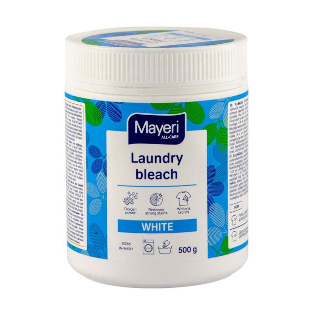 foto універсальний відбілювач для білизни mayeri laundry bleach white, 500 г