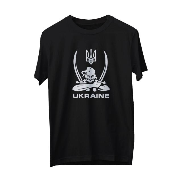 foto футболка amigo козак унісекс, чорний, розмір xl