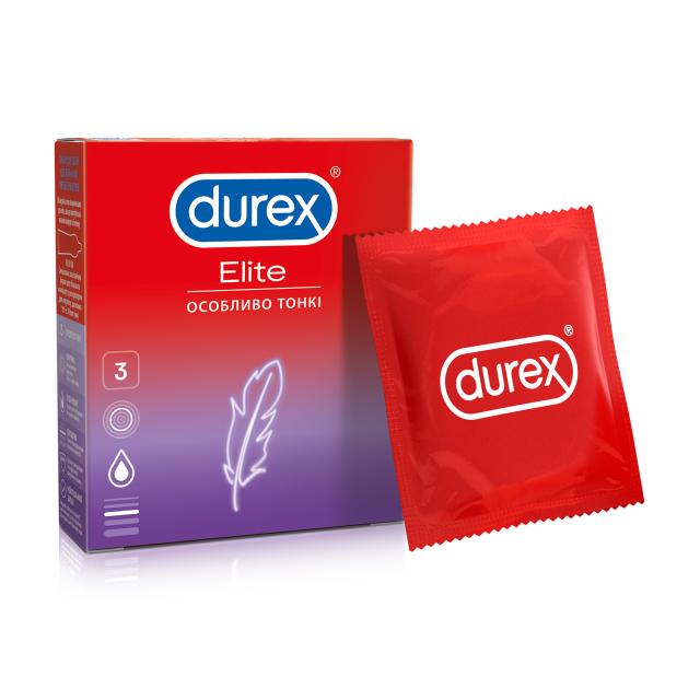 foto презервативи durex elite особливо тонкі, 3 шт