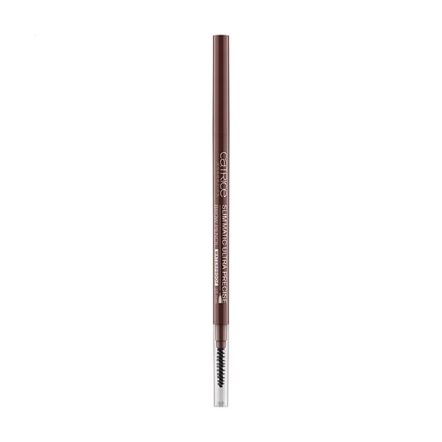 foto водостійкий олівець для брів catrice slim'matic ultra precise brow pencil waterproof 050 chocolate, 0.05 г