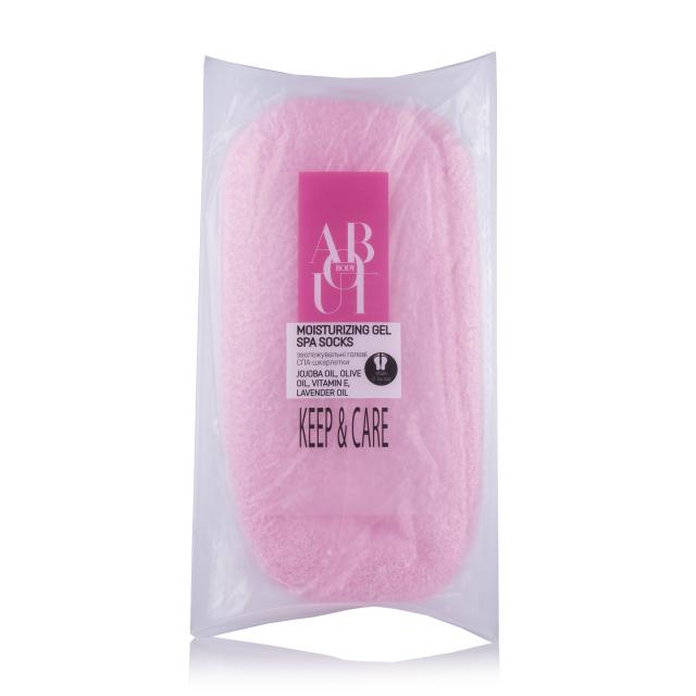 foto зволожувальні гелеві спа-шкарпетки about body moisturizing gel spa socks, 1 пара