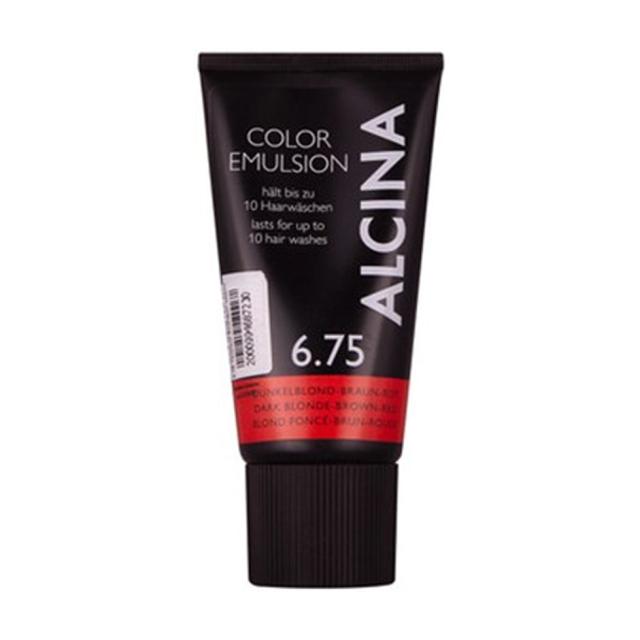foto відтінкова емульсія alcina color emulsion 6.75 dark blonde brown red, 150 мл