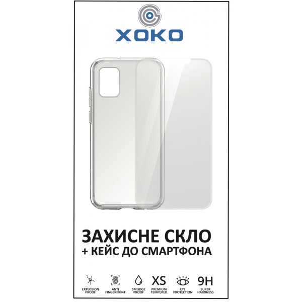 foto чохол для смартфону xoko ultra air + защитное стекло ultra clear for samsung galaxy a10s (xk-cs-ult-sm-a10s)