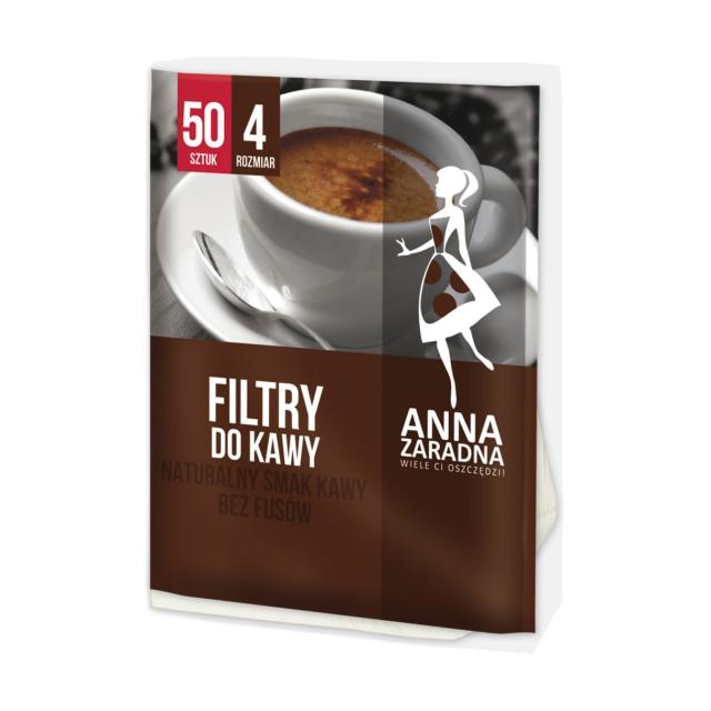 foto фільтри для кави anna zaradna 4, 50 шт