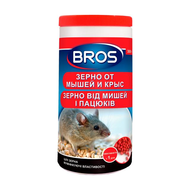 foto зерно від мишей і пацюків bros, 100 г
