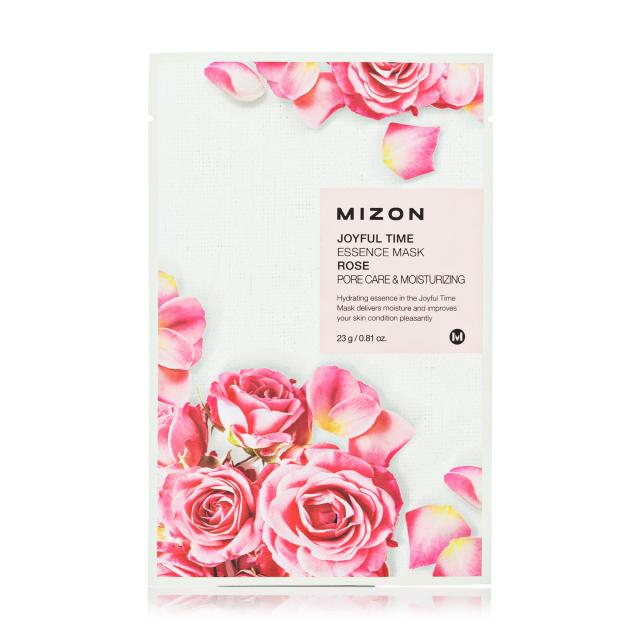 foto тканинна маска для обличчя mizon joyful time essence mask троянда, 23 г
