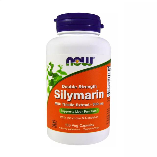 foto харчова добавка в капсулах now foods silymarin силімарин 300 мг, 100 шт
