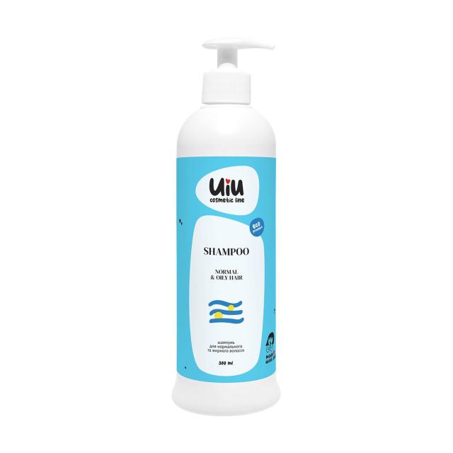foto шампунь uiu shampoo normal & oil hair для нормального та жирного волосся, 300 мл