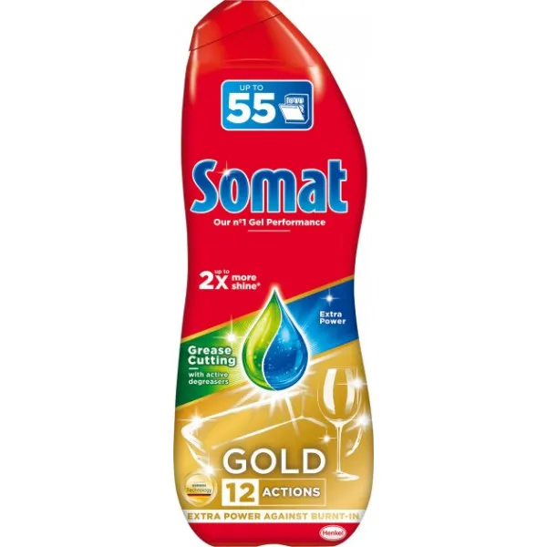 foto гель для посудомийної машини somat gold анти-жир 990 мл (9000101344530)