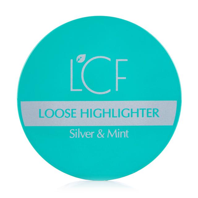 foto розсипчастий хайлайтер для обличчя lcf silver & mint loose highlighter, 8 г