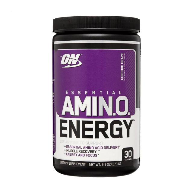 foto харчова добавка амінокислота в порошку optimum nutrition essential amino energy concord grape, 270 г