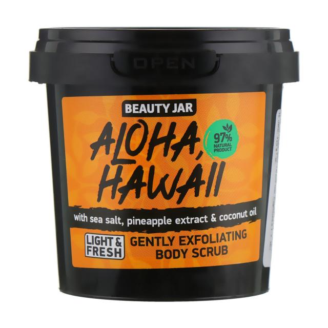 foto скраб для тіла beauty jar aloha, hawaii, 200 г