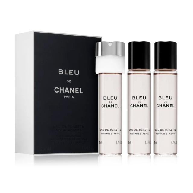 foto парфумований набір чоловічий chanel bleu de chanel (туалетна вода, 3*20 мл)
