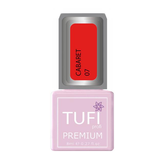 foto гель-лак для нігтів tufi profi premium cabaret 07 чистий червоний, 8 мл