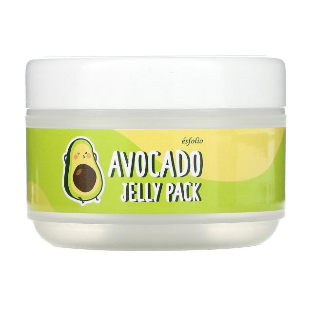 foto гель-маска для обличчя esfolio avocado jelly pack з авокадо, 100 г