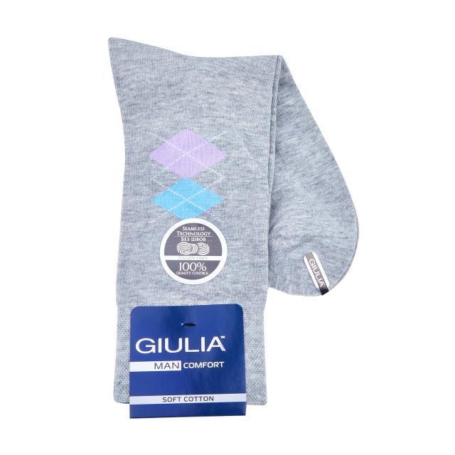 foto шкарпетки чоловічі giulia man comfort melange 01, light grey melange, розмір 43-44