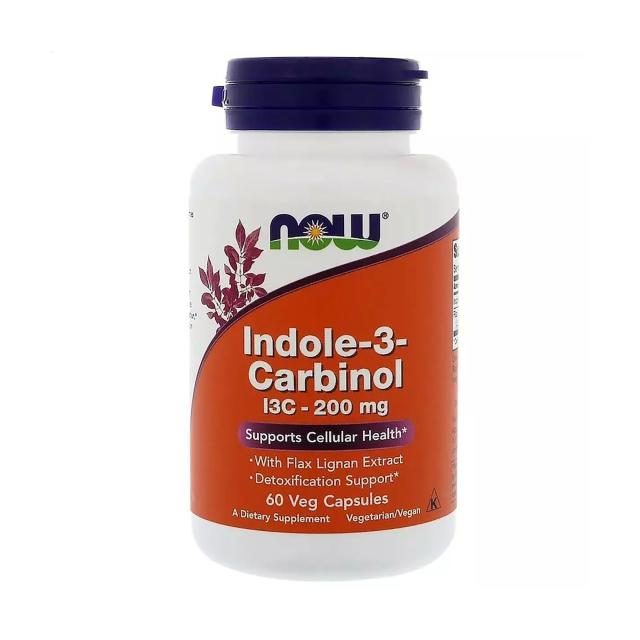 foto харчова добавка в капсулах now foods indole-3-carbinol індол-3-карбінол 200 мг, 60 шт