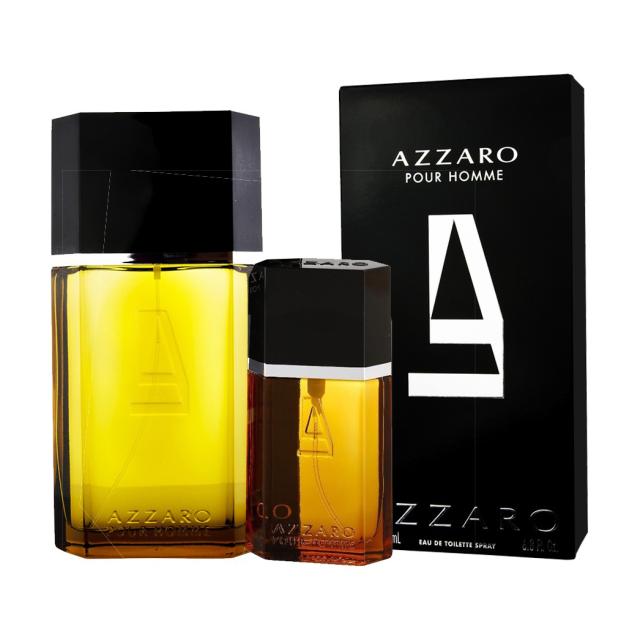 foto парфумований набір чоловічий azzaro pour homme (туалетна вода, 200 мл + туалетна вода, 30 мл)