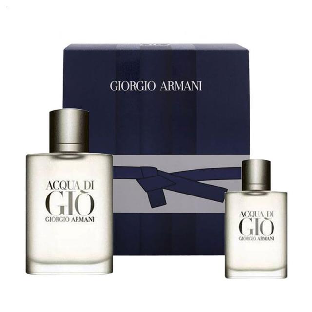 foto парфумований набір чоловічий giorgio armani acqua di gio pour homme (туалетна вода, 100 мл + туалетна вода, 30 мл)