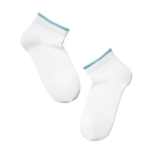 foto шкарпетки жіночі conte elegant active 12с-32сп-035 біло-світло-блакитні, розмір 25