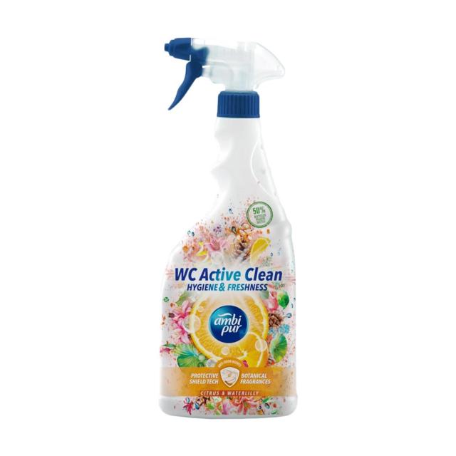 foto засіб для чищення ванни та туалету ambi pur wc active reiniger botanical fragrances citrus & waterlilly, 750 мл