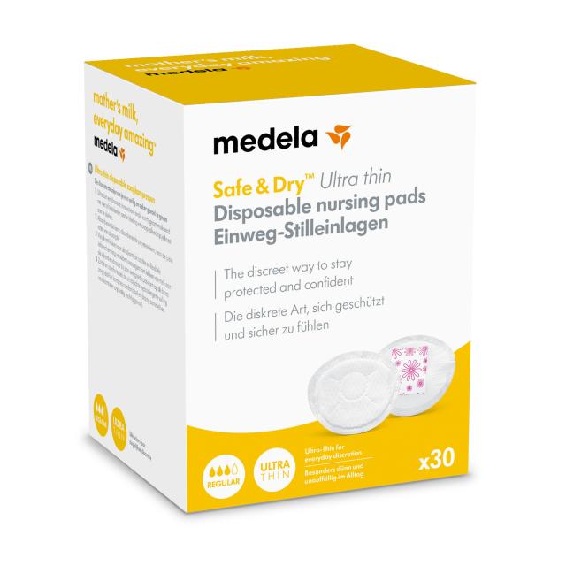 foto одноразові прокладки для бюстгальтера medela safe & dry disposable nursing pads, 30 шт