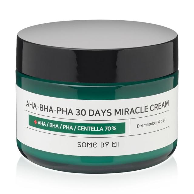 foto крем для обличчя some by mi aha-bha-pha 30 days miracle cream для проблемної шкіри, 50 мл