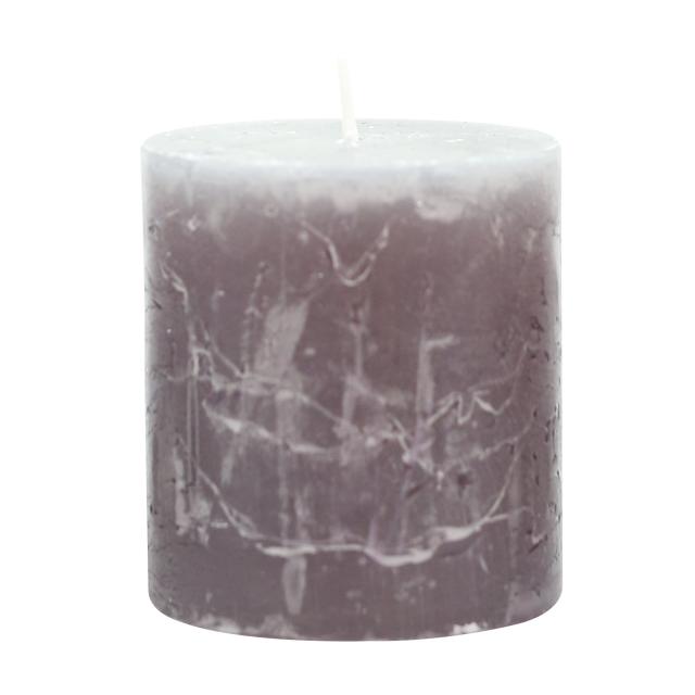 foto циліндрична свічка candlesense decor rustic сіра, діаметр 7 см, висота 7.5 см