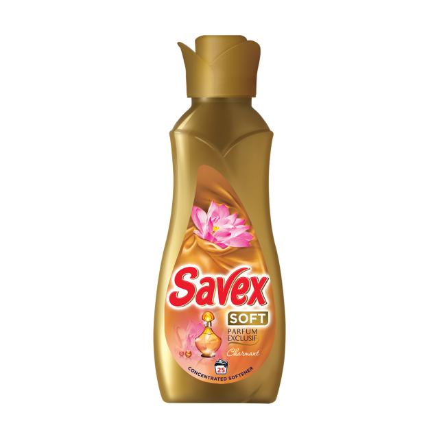 foto кондиціонер для білизни savex soft sharmant parfum exclusif 25 циклів прання, 900 мл