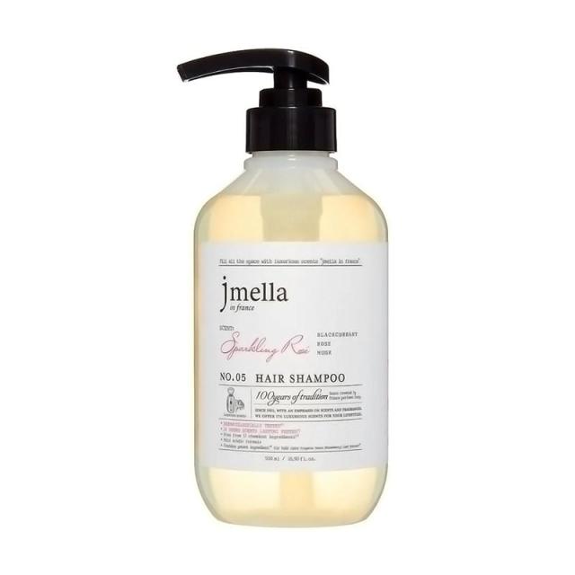 foto парфумований шампунь для волосся jmella in france hair shampoo 05 sparkling rose, 500 мл