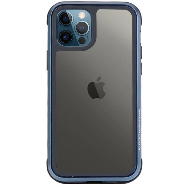 foto чохол pc+tpu+metal k-doo ares на apple iphone 13 pro (6.1") (синій) 1210479