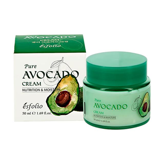 foto крем для обличчя esfolio pure avocado cream з екстрактом авокадо, 50 мл