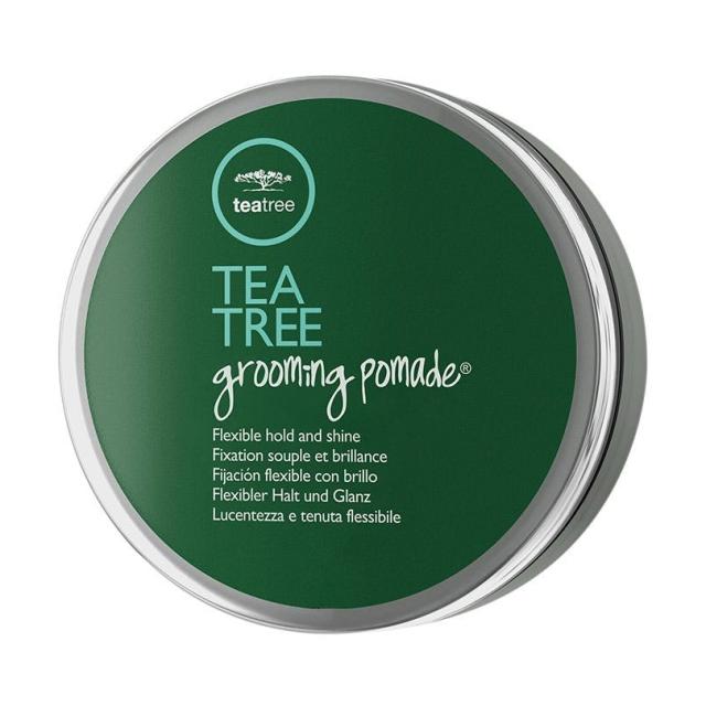 foto гелеподібна помада для укладання волосся paul mitchell tea tree grooming pomade з блискучими частинками, 85 г