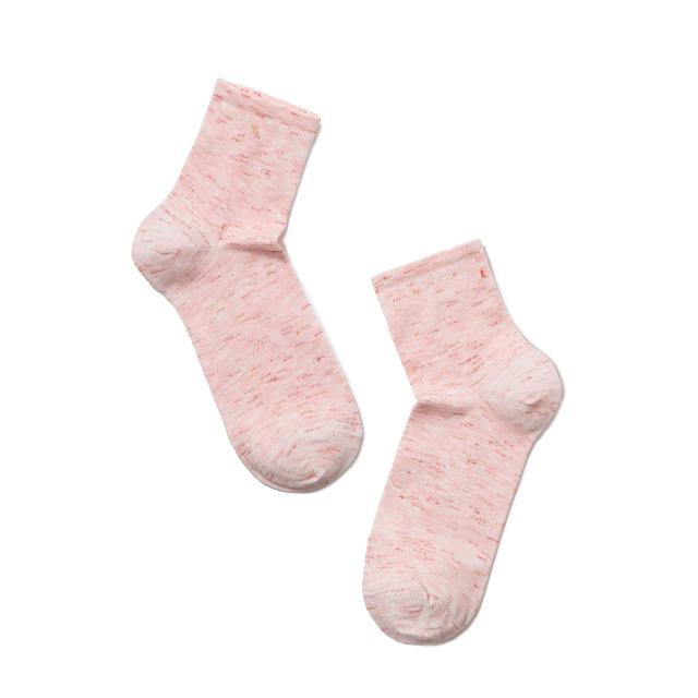 foto шкарпетки жіночі conte elegant comfort 14с-115сп (меланж) віскозні світло-рожевий р.23