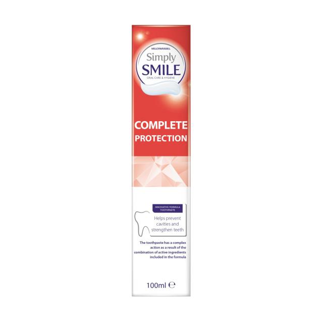 foto зубна паста simply smile complete protection комплексний догляд, 100 мл