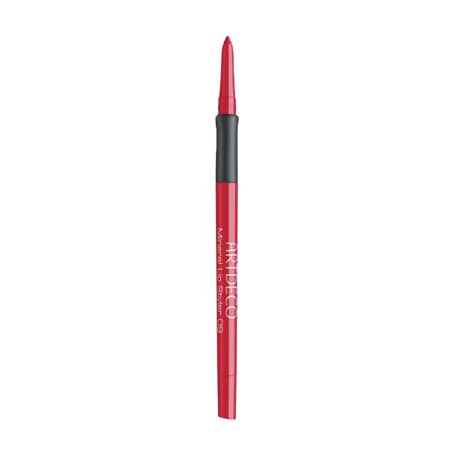 foto мінеральний олівець для губ artdeco mineral lip styler, 09 mineral red, 0.4 г