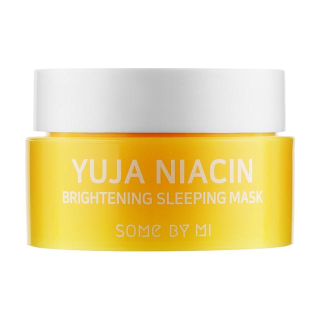 foto нічна маска для обличчя some by mi yuja niacin brightening sleeping з екстрактом юдзу, 15 г