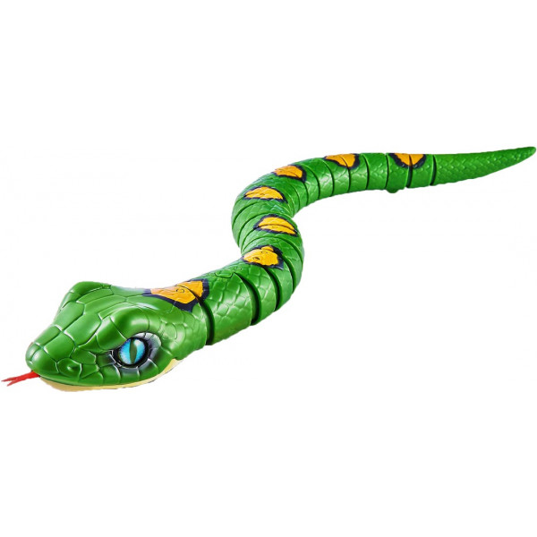 foto інтерактивна іграшка пластикова pets & robo alive зелена змія (7150-1)